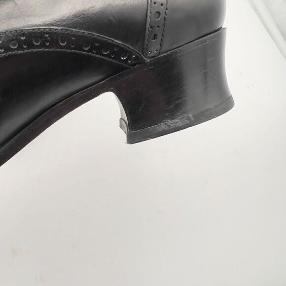 Vintage Joan Helpern Signature Black Leather Victorian Style Boot Gothic Sz 6 - Picture 8 of 10